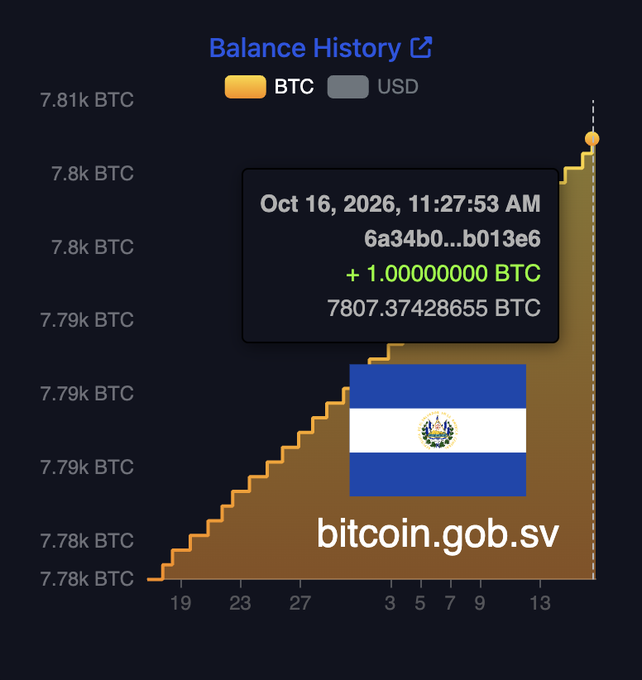 El Salvador bought another BTC for its Strategic Bitcoin Reserve
