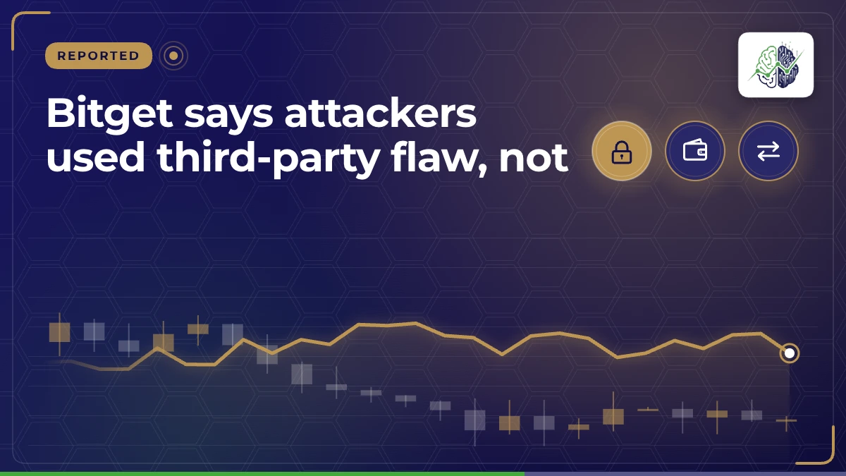 Illustration: “Bitget says attackers used third-party flaw, not”