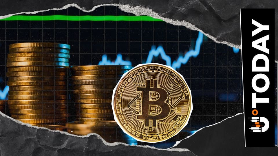 A Bitcoin logo and a rising price chart on a screen, illustrating a strong third-quarter gain.