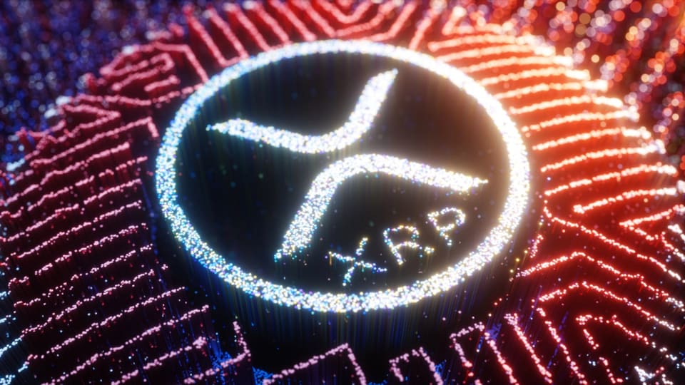 Illustration of the XRP Ledger network with validator voting and upgrade symbols