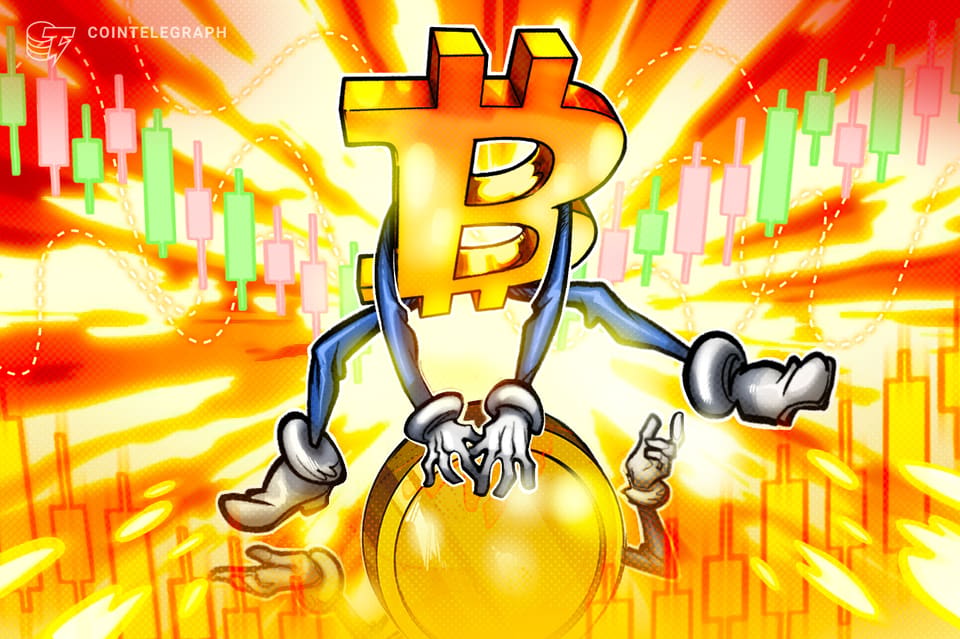 Bitcoin price chart showing a weekly close near $84,450 and a pullback toward $82,500 support