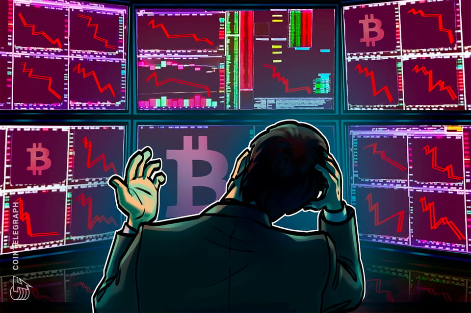 Bitcoin price chart showing a decline below $83,000 with sell-side liquidity marked on the order book