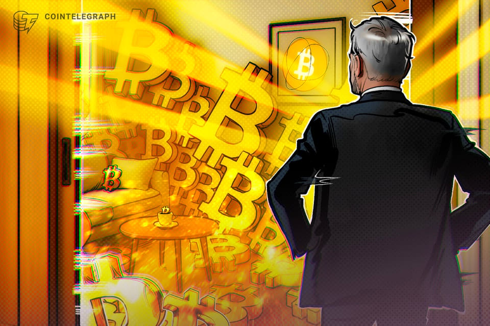 A corporate treasury chart showing Bitcoin holdings beside the Strategy logo
