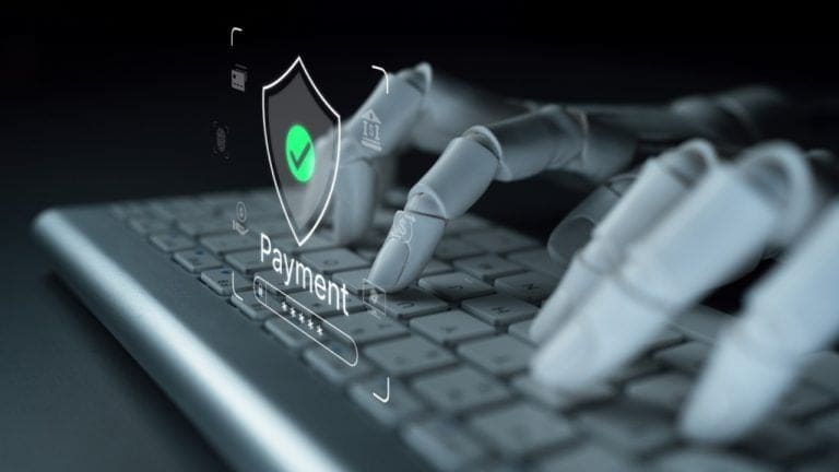 Illustration of autonomous AI agents moving money between bank accounts and high-yield savings products