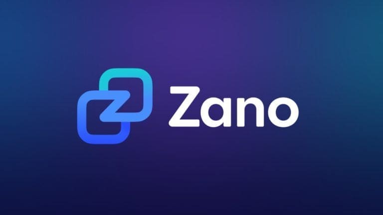 Illustration of a blockchain being rewound, with Zano and fUSD token symbols and a broken chain link