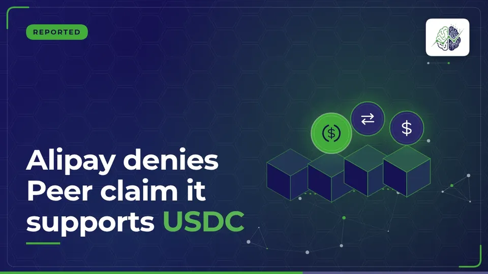 Illustration: “Alipay denies Peer claim it supports USDC”