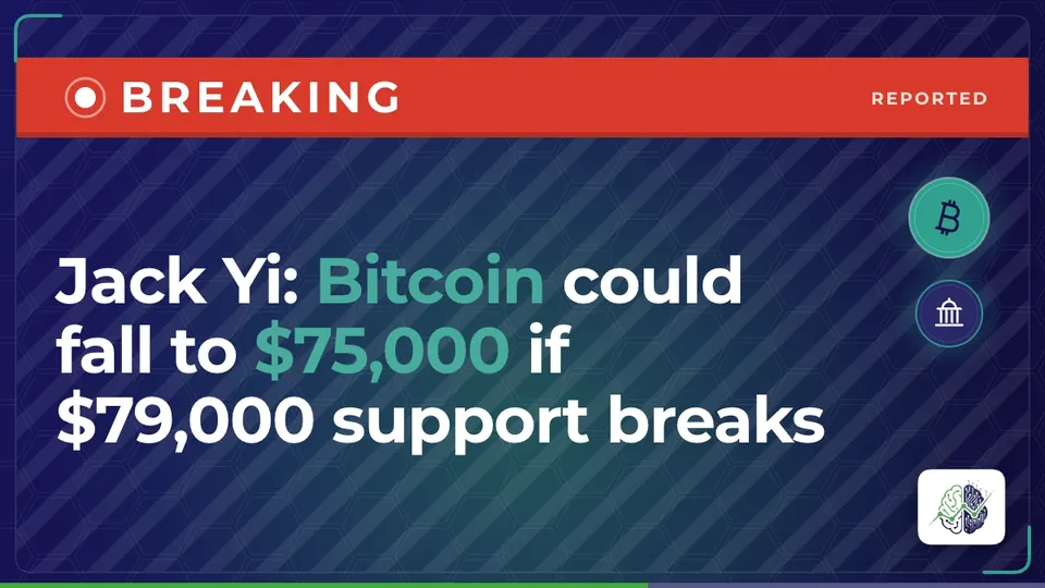 Illustration: “Jack Yi: Bitcoin could fall to $75,000 if $79,000 support breaks”