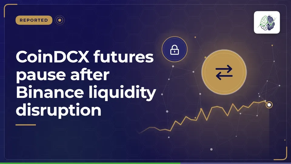 Illustration: “CoinDCX futures pause after Binance liquidity disruption”