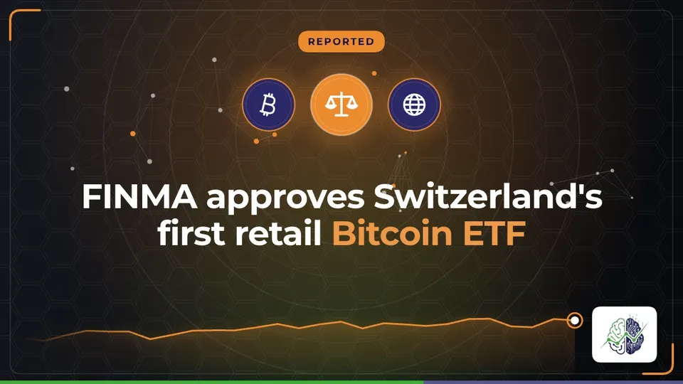 Illustration: “FINMA approves Switzerland's first retail Bitcoin ETF”