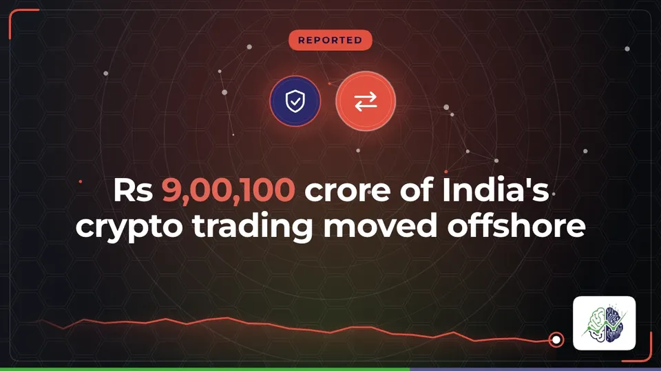 Illustration: “Rs 9,00,100 crore of India's crypto trading moved offshore”