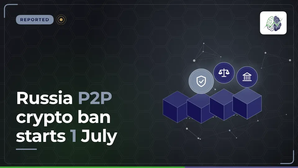 Illustration: “Russia P2P crypto ban starts 1 July”