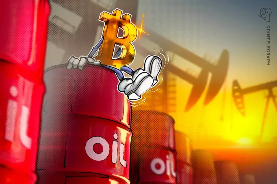Picture from Cointelegraph for: Bitcoin falls 2.2% as oil spikes on Ukraine and Iran strikes
