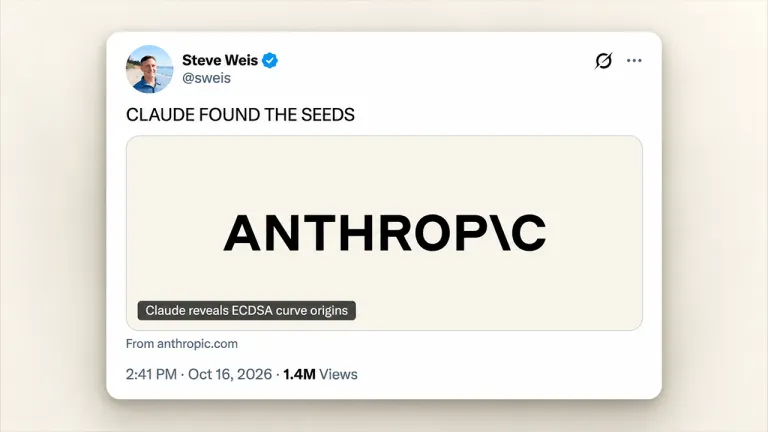 Picture from Bitcoin.com News for: Anthropic says Claude solved 25-year NSA encryption seed mystery