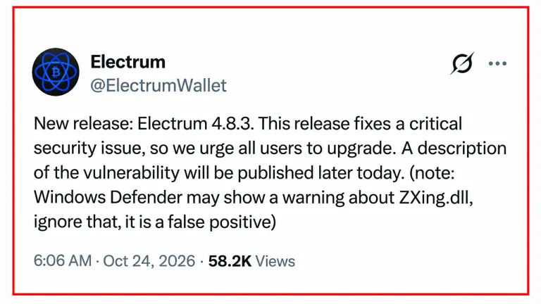 Picture from Bitcoin.com News for: Electrum says malicious servers hid Bitcoin theft behind fee bumps